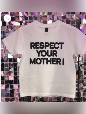 Respect Your Mother! White Graphic Tee